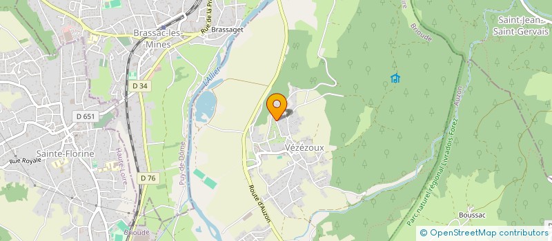 localisation de l'entreprise MONSIEUR GILLES LAURENT  VEZEZOUX