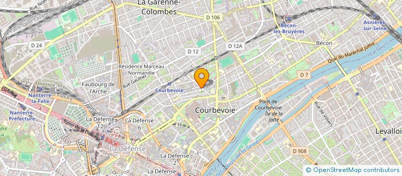 localisation de l'entreprise MONSIEUR GILLES LAURENT à COURBEVOIE