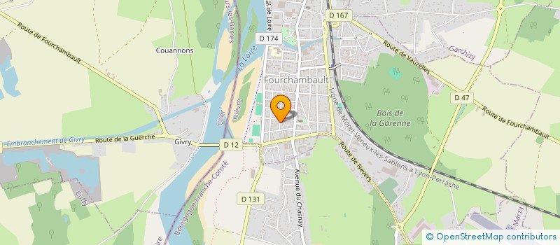 localisation de l'entreprise MONSIEUR GILLES LAURET à FOURCHAMBAULT