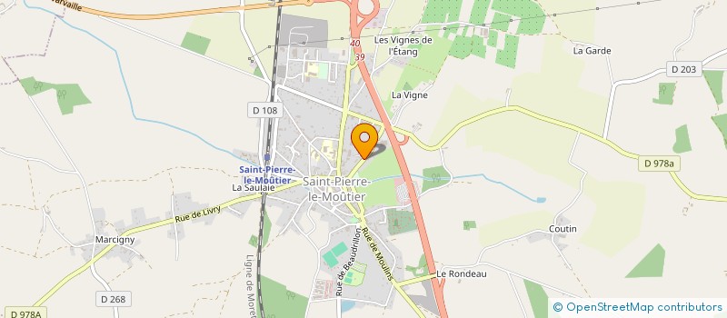 localisation de l'entreprise MONSIEUR GILLES LAVAULT à SAINT-PIERRE-LE-MOUTIER