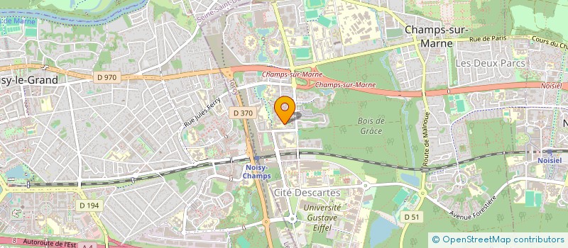 localisation de l'entreprise MONSIEUR GILLES LAVERGNE  CHAMPS-SUR-MARNE