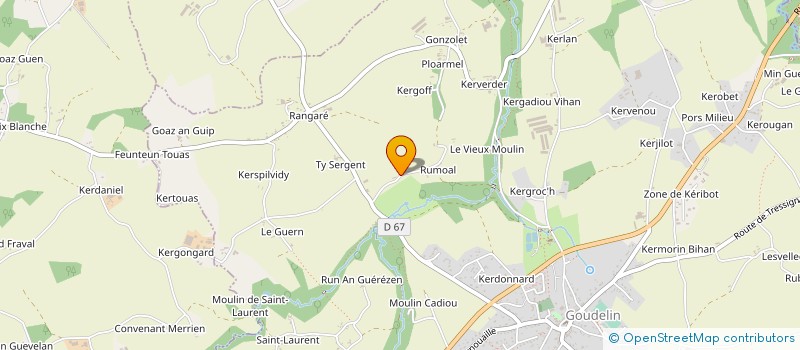 localisation de l'entreprise MONSIEUR GILLES LE BARS  GOMMENEC'H