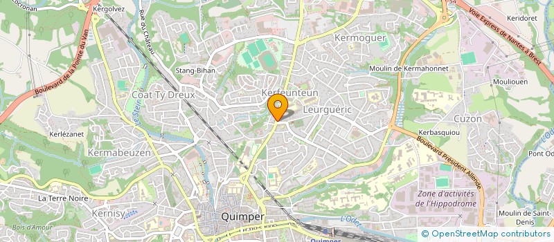 localisation de l'entreprise MONSIEUR GILLES LE BAUT à QUIMPER