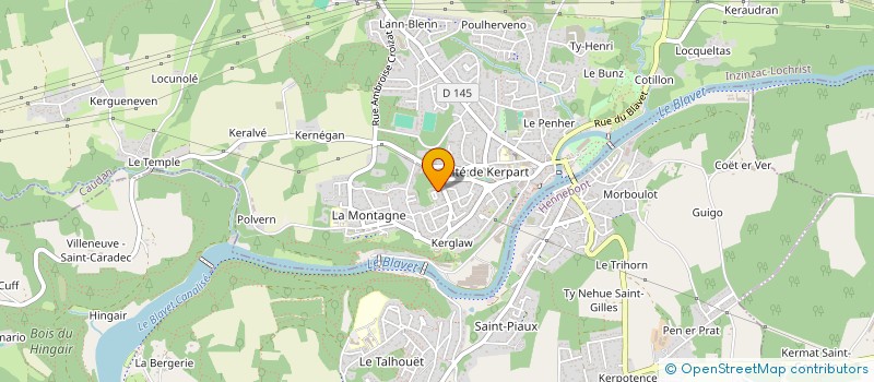 localisation de l'entreprise MONSIEUR GILLES LE BOURSICAUD  INZINZAC-LOCHRIST