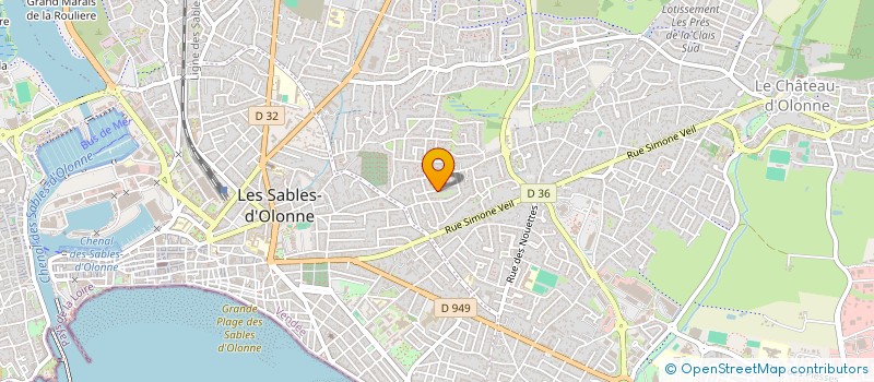 localisation de l'entreprise MONSIEUR GILLES LE CARROUR à LES SABLES D'OLONNE