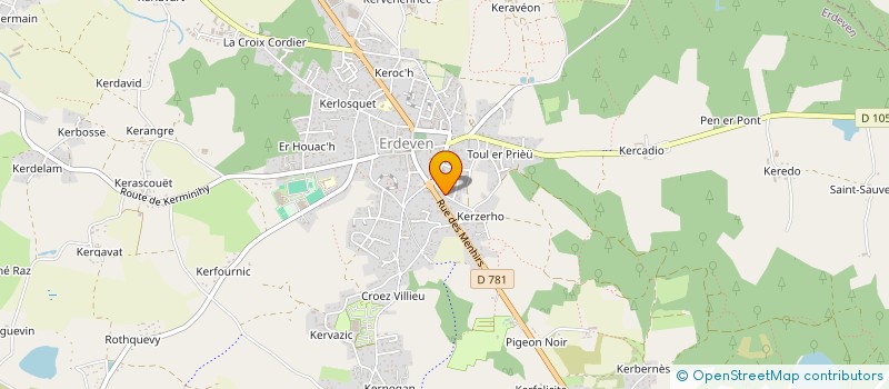 localisation de l'entreprise MONSIEUR GILLES LE DOUARAN  ERDEVEN