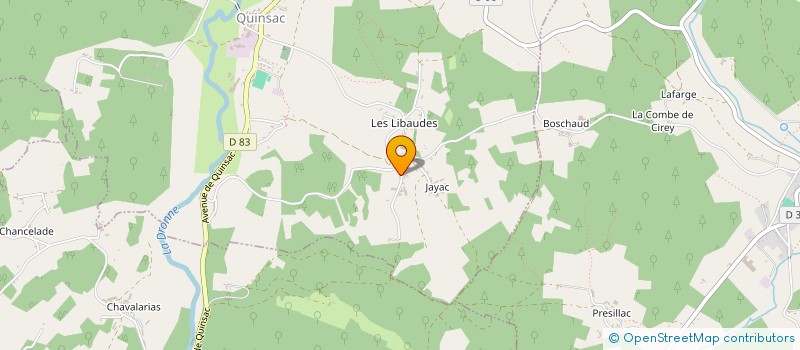 localisation de l'entreprise MONSIEUR GILLES LE GOFF à QUINSAC