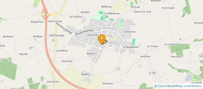 localisation de l'entreprise MONSIEUR GILLES LE GOULVEN à MOREAC