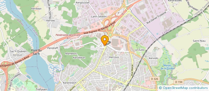 localisation de l'entreprise MONSIEUR GILLES LE JALUS  LANESTER