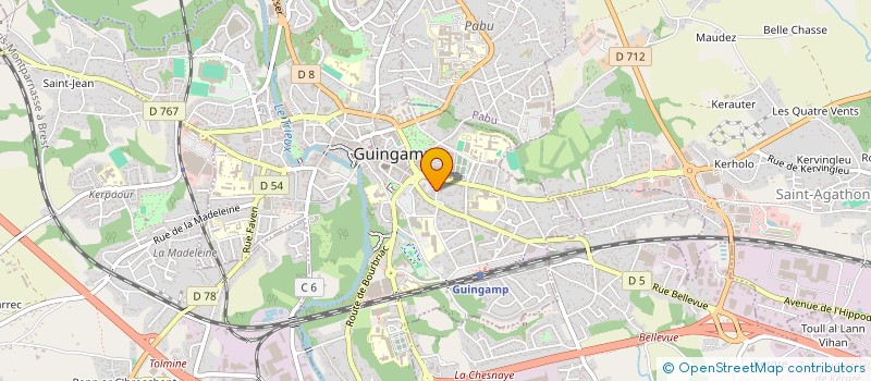 localisation de l'entreprise MONSIEUR GILLES LE MENER  GUINGAMP