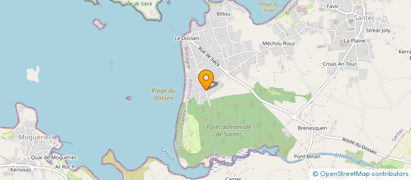 localisation de l'entreprise MONSIEUR GILLES LE ROUX à SANTEC
