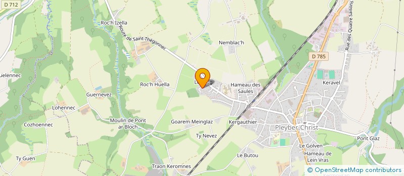 localisation de l'entreprise MONSIEUR GILLES LE SQUER à PLEYBER-CHRIST
