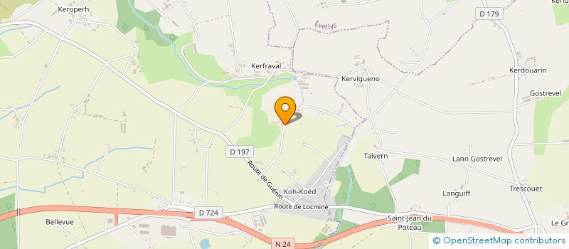 localisation de l'entreprise MONSIEUR GILLES LE TONQUEZE  GUENIN