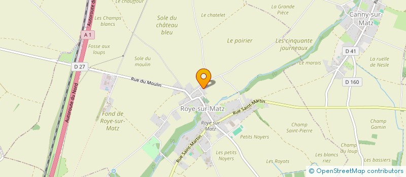 localisation de l'entreprise MONSIEUR GILLES LEBOVICI à ROYE-SUR-MATZ