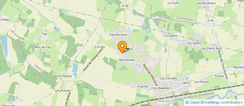 localisation de l'entreprise MONSIEUR GILLES LECHELLE  MEZERIAT