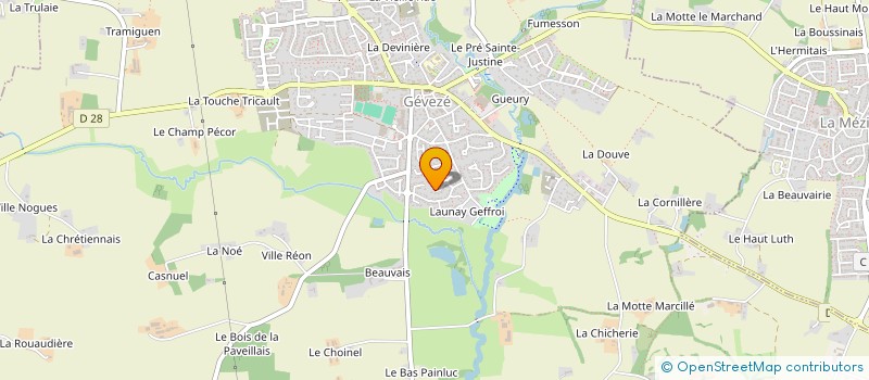 localisation de l'entreprise MONSIEUR GILLES LECUYER  GEVEZE