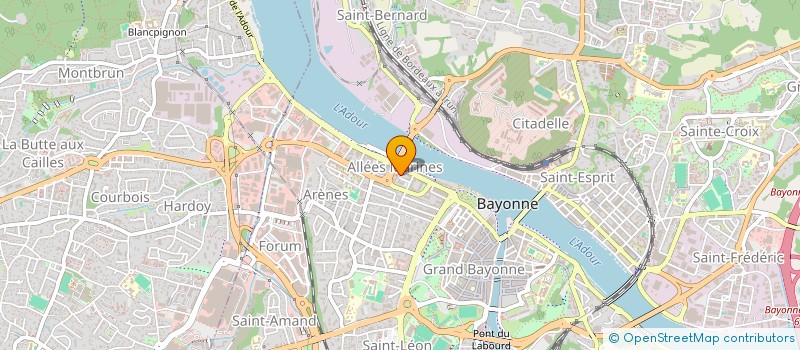 localisation de l'entreprise MONSIEUR GILLES LEFEBVRE  BAYONNE