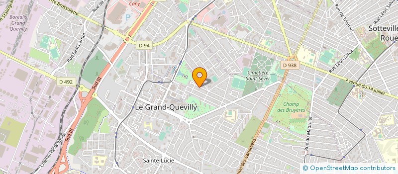 localisation de l'entreprise MONSIEUR GILLES LEFEBVRE à LE GRAND-QUEVILLY