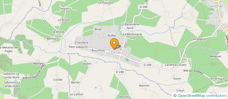 localisation de l'entreprise MONSIEUR GILLES LEFRERE  CEZAC