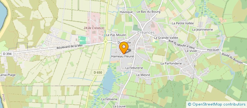 localisation de l'entreprise MONSIEUR GILLES LEGRUEL à CREANCES