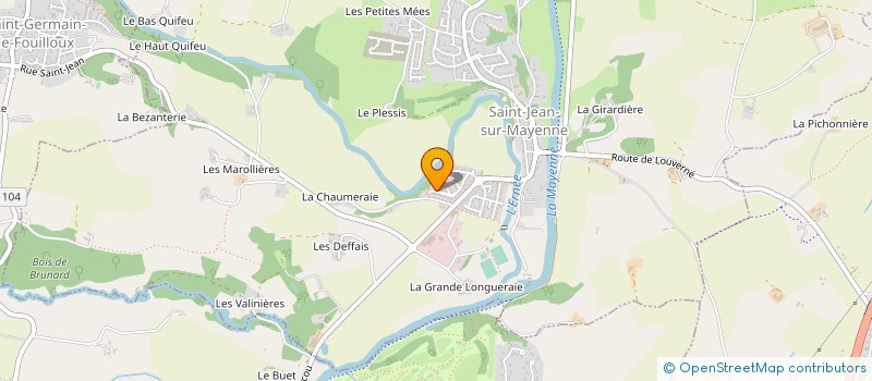 localisation de l'entreprise MONSIEUR GILLES LEGUY à SAINT-JEAN-SUR-MAYENNE
