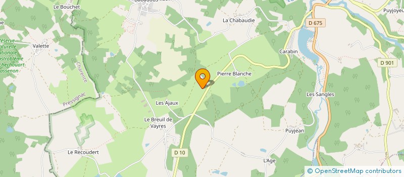 localisation de l'entreprise MONSIEUR GILLES LEOBON  ROCHECHOUART