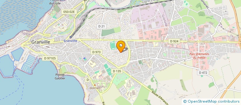 localisation de l'entreprise MONSIEUR GILLES LERICOLAIS  GRANVILLE