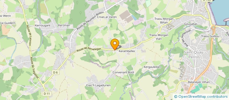 localisation de l'entreprise MONSIEUR GILLES LEROY à LOUANNEC