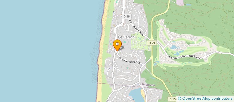 localisation de l'entreprise MONSIEUR GILLES LESBEGUERIES  SEIGNOSSE