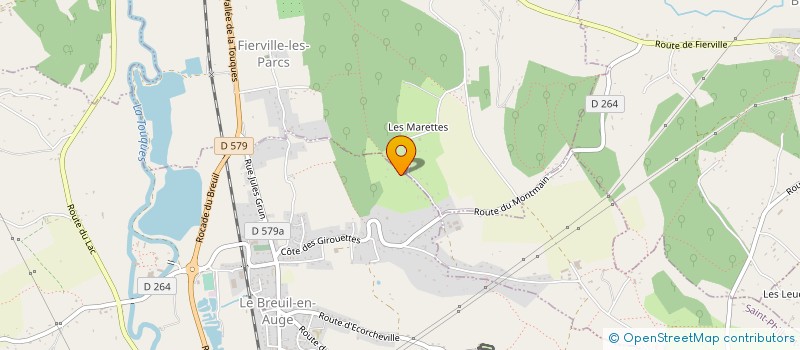 localisation de l'entreprise MONSIEUR GILLES LETELLIER  LE BREUIL-EN-AUGE