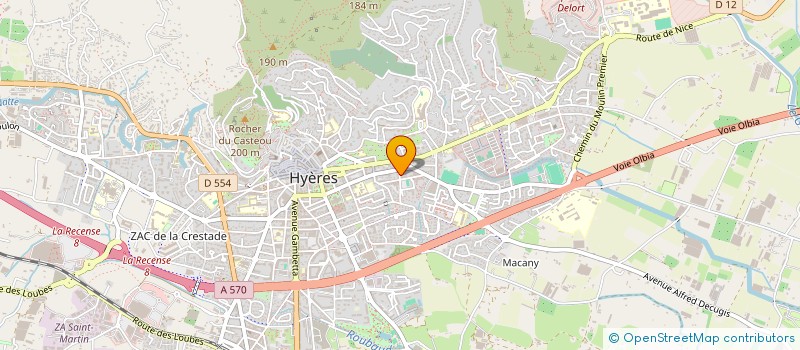 localisation de l'entreprise MONSIEUR GILLES LEVASSEUR  HYERES