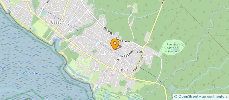 localisation de l'entreprise MONSIEUR GILLES LEVILLAIN  LANTON