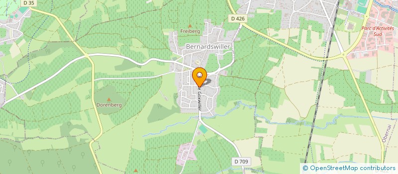 localisation de l'entreprise MONSIEUR GILLES LHUISSIER  BERNARDSWILLER