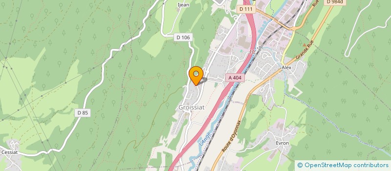 localisation de l'entreprise MONSIEUR GILLES MADEIRA à GROISSIAT