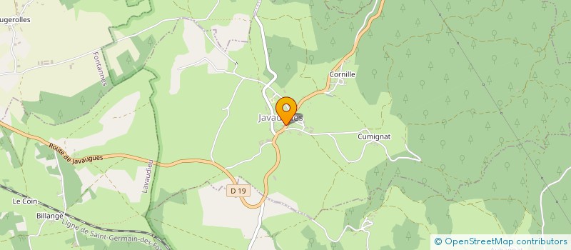 localisation de l'entreprise MONSIEUR GILLES MAGNIN  JAVAUGUES