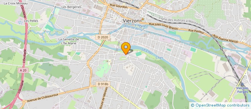 localisation de l'entreprise MONSIEUR GILLES MAGREAU  VIERZON