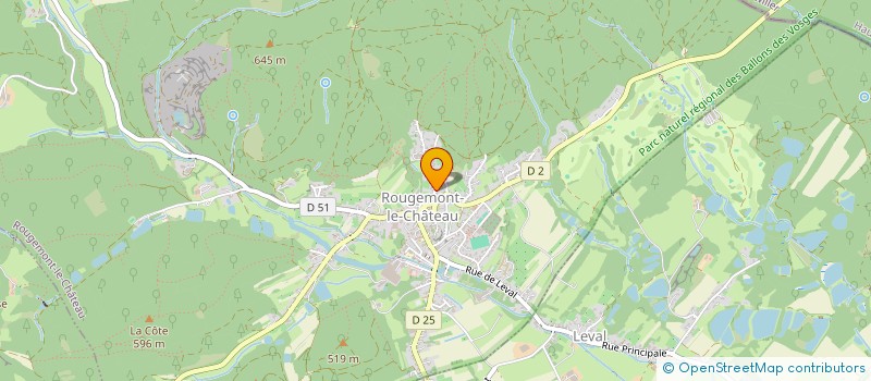 localisation de l'entreprise MONSIEUR GILLES MAILLARD à ROUGEMONT-LE-CHATEAU