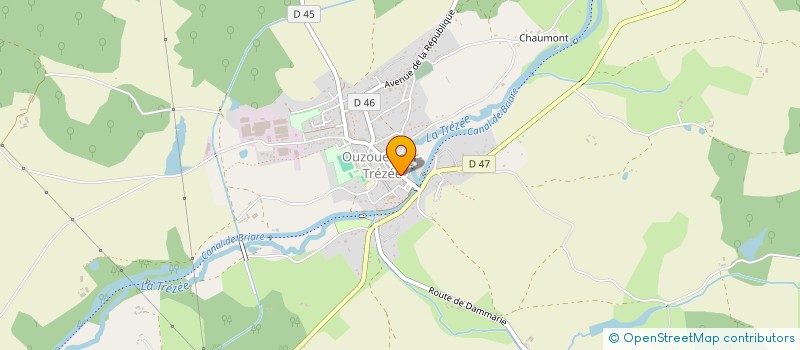 localisation de l'entreprise MONSIEUR GILLES MAINVIS  OUZOUER-SUR-TREZEE