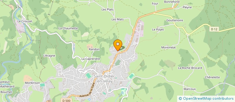 localisation de l'entreprise MONSIEUR GILLES MALIGUE  SAINT-DIDIER-EN-VELAY