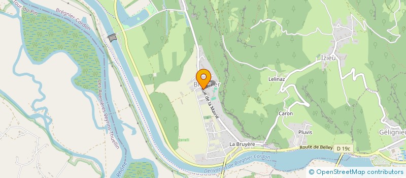 localisation de l'entreprise MONSIEUR GILLES MALLIER  BREGNIER-CORDON