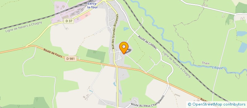 localisation de l'entreprise MONSIEUR GILLES MANDEREAU  CERCY-LA-TOUR