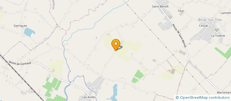 localisation de l'entreprise MONSIEUR GILLES MARCADET  BIRAC SUR TREC