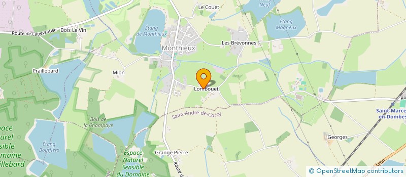 localisation de l'entreprise MONSIEUR GILLES MARCELLIN à MONTHIEUX