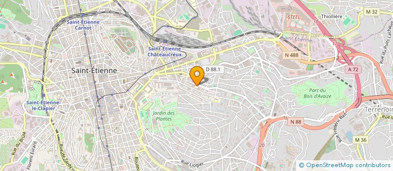 localisation de l'entreprise MONSIEUR GILLES MARCONNET  SAINT-ETIENNE