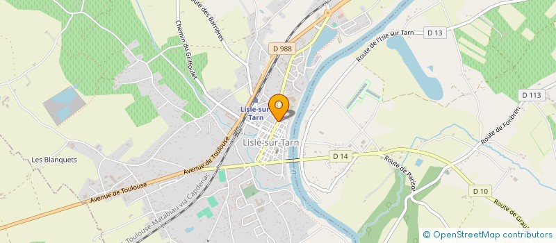 localisation de l'entreprise MONSIEUR GILLES MARIE  LISLE-SUR-TARN