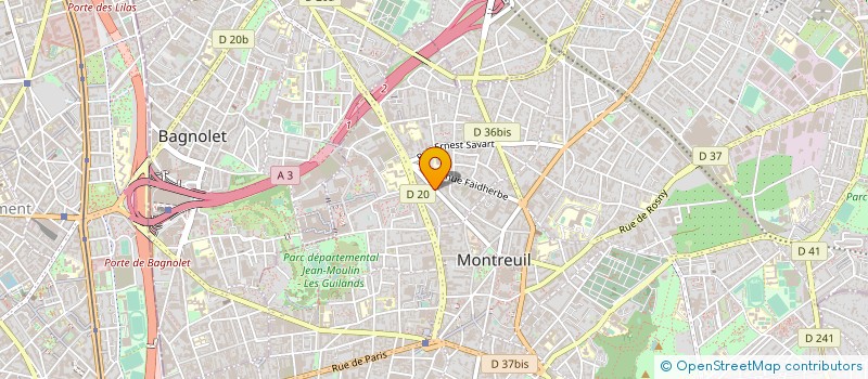 localisation de l'entreprise MONSIEUR GILLES MARIE MICHEL GERAUD à MONTREUIL