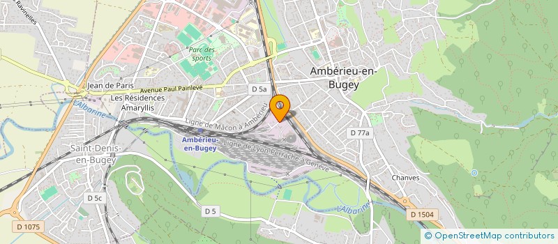 localisation de l'entreprise MONSIEUR GILLES MARITANO  AMBERIEU-EN-BUGEY