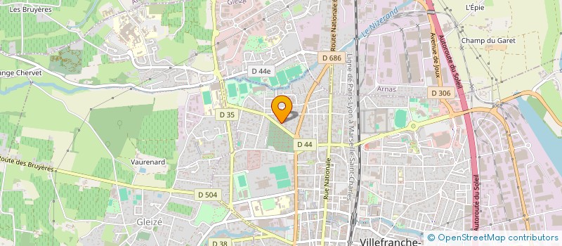 localisation de l'entreprise MONSIEUR GILLES MAROT  VILLEFRANCHE-SUR-SAONE