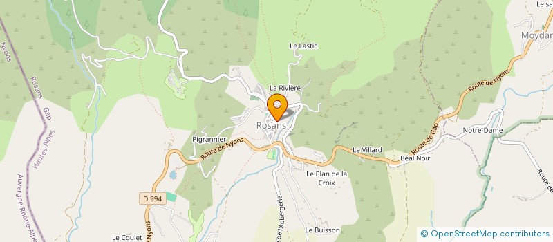 localisation de l'entreprise MONSIEUR GILLES MARQUETTE  ROSANS