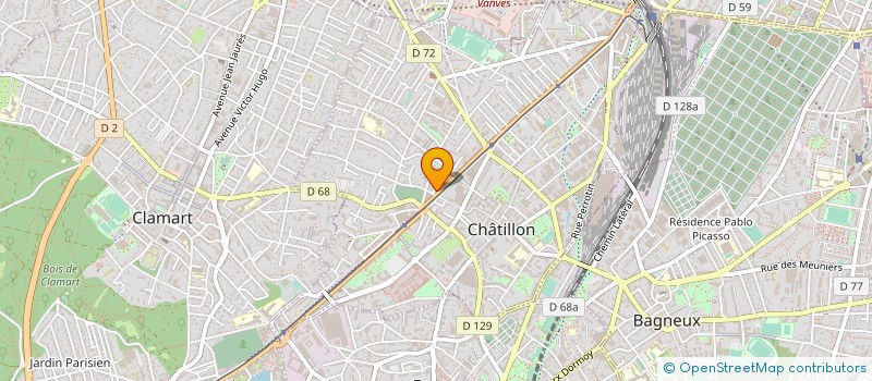 localisation de l'entreprise MONSIEUR GILLES MARTIGNY à CHATILLON
